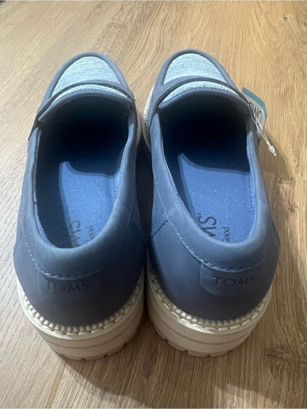 TOMS Navy Platform Loafer - Picture 3 of 8